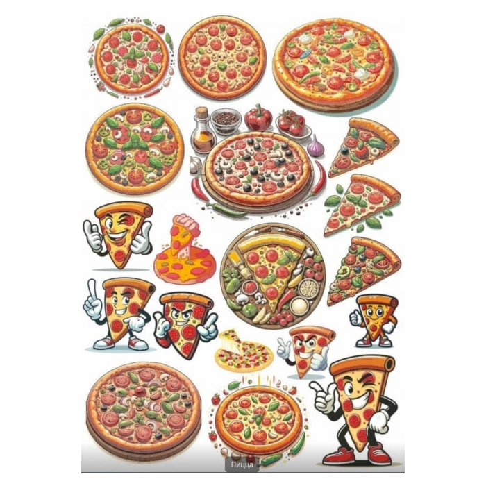 Pizza Sticker Set 2