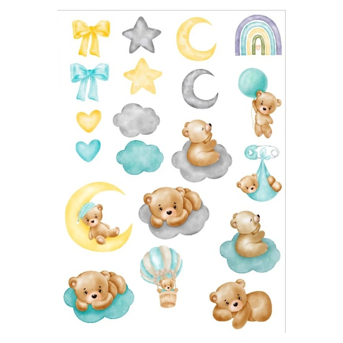 Sevimli Ayıcık Sticker Set 1