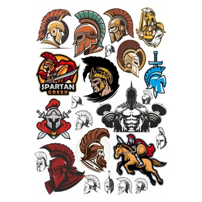 Spartacus Gladyator Sticker Set 1
