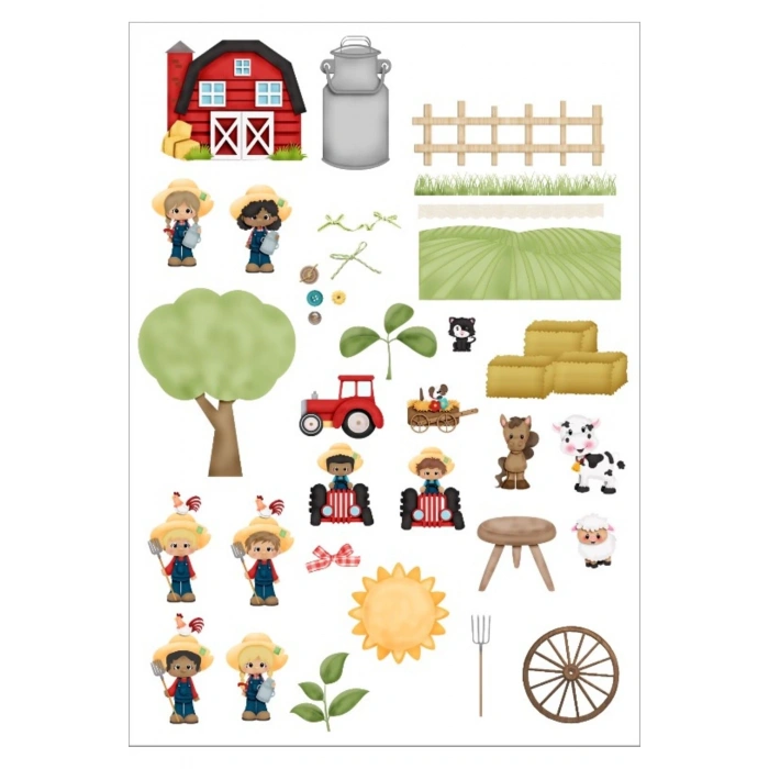 Sevimli Çiftlik Sticker Set