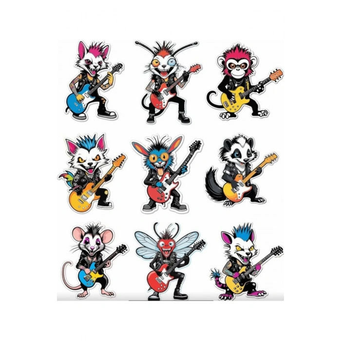 Metalci Hayvanlar Sticker Set 2