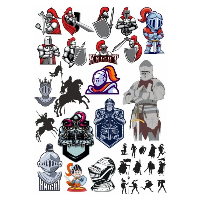 Şövalye Knight Sticker Set 1