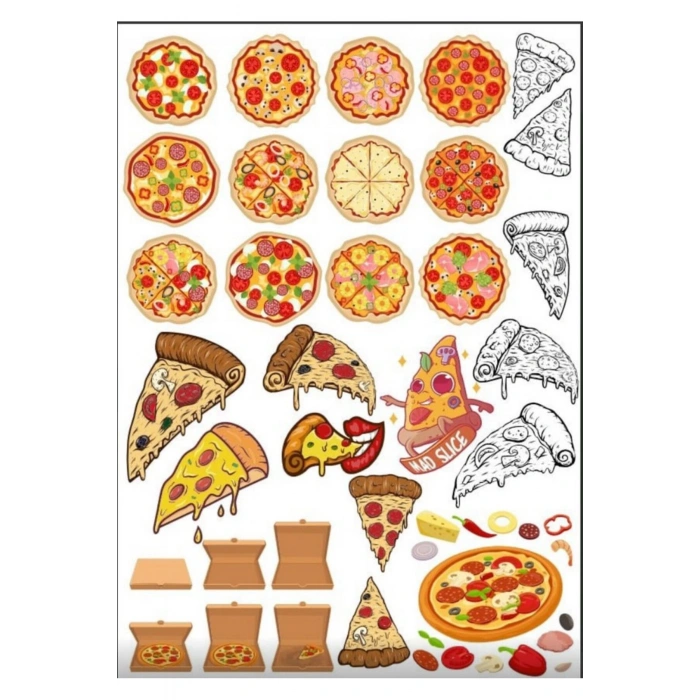 Pizza Sticker Set