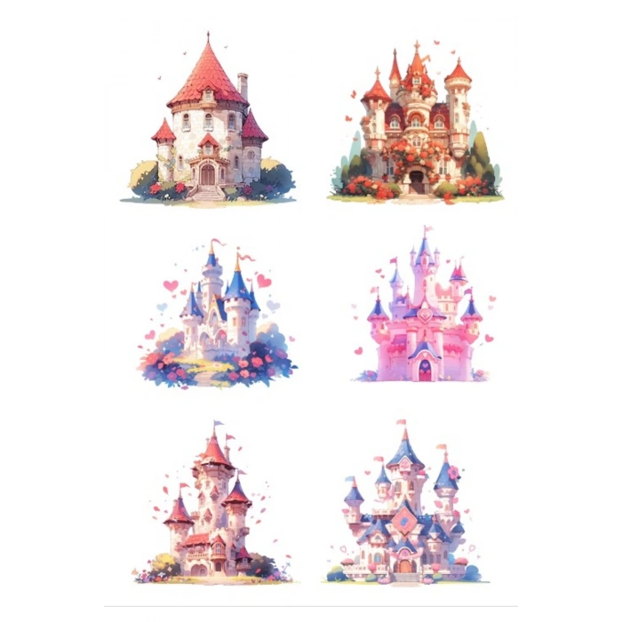 Şato ve Kaleler Sticker Set 1