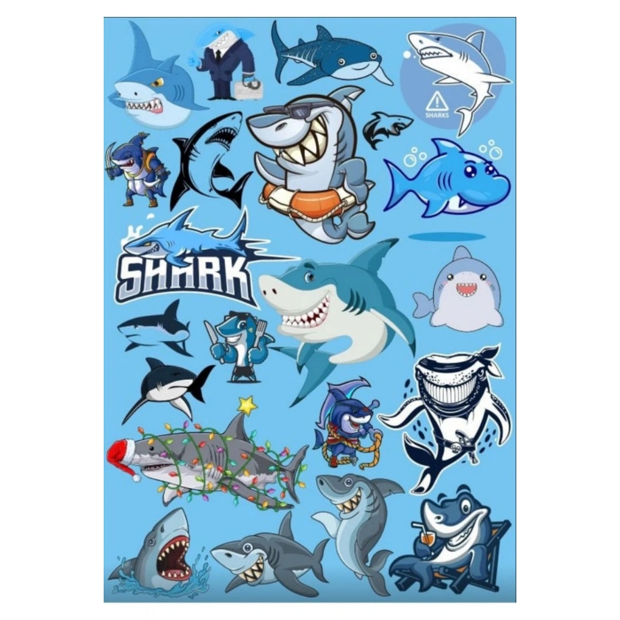 Köpek Balığı Sticker Set 3