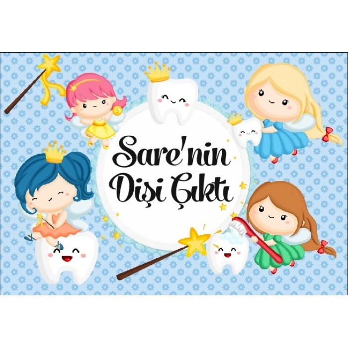 Periler Temalı Diş Buğdayı 35x50 Cm