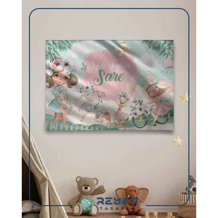 Bisiklet Temalı Doğum Günü Afişi 35X50 cm