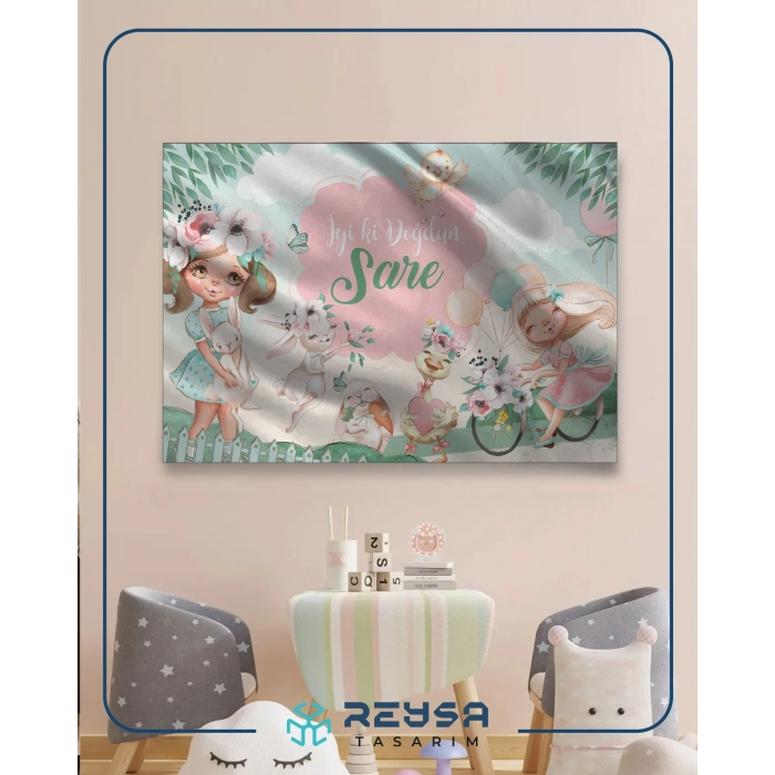 Bisiklet Temalı Doğum Günü Afişi 50X70 cm