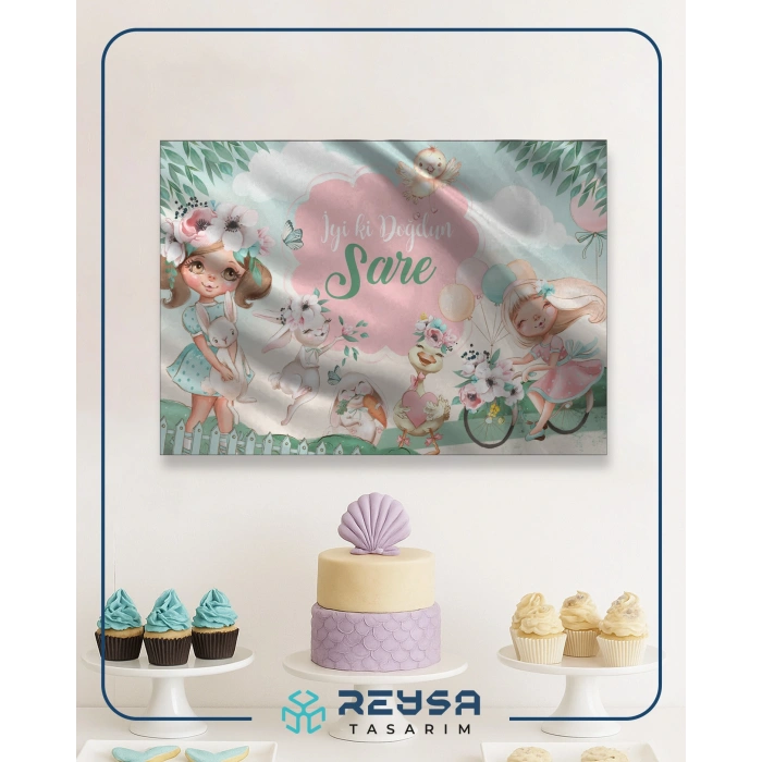 Bisiklet Temalı Doğum Günü Afişi 50X70 cm