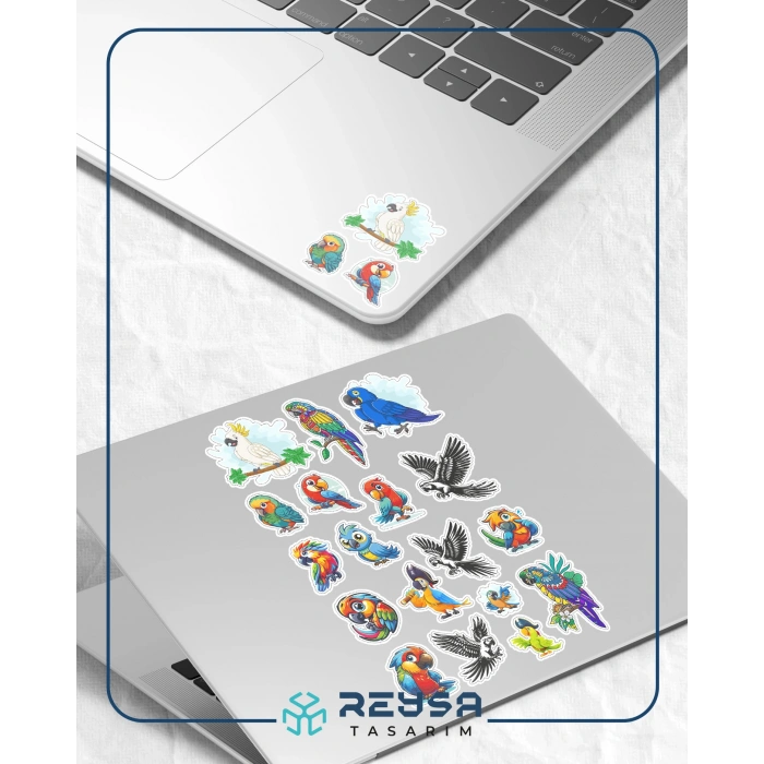 Papağan Sticker Set