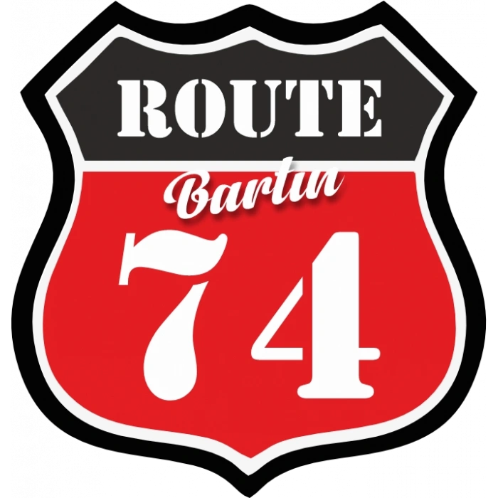 74 Bartın Sticker 10x10 cmRenkli Sticker