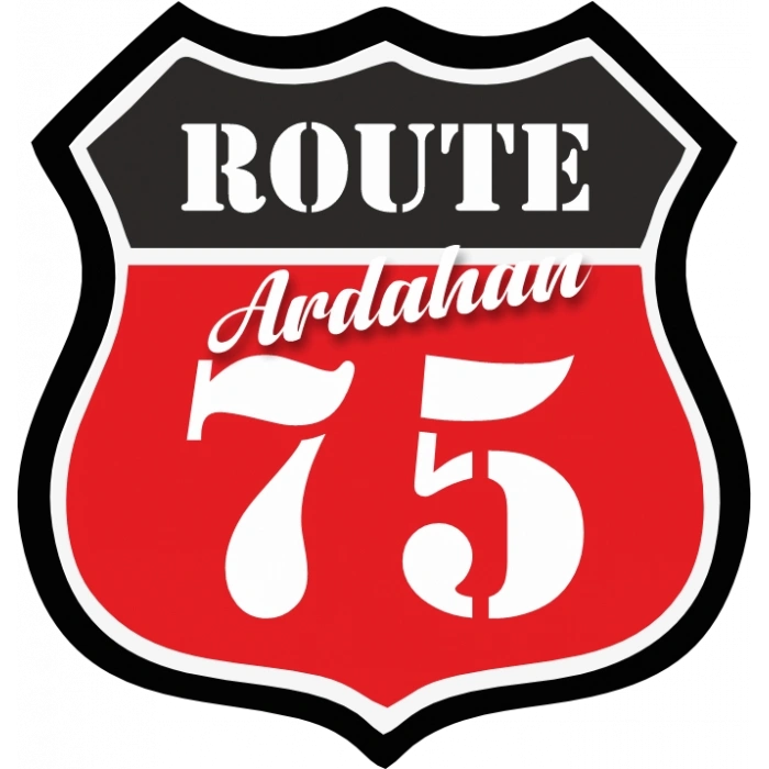 75 Ardahan Sticker 10x10 cmRenkli Sticker