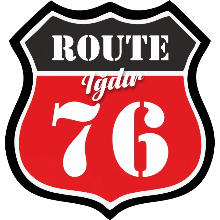 76 Iğdır Sticker 10x10 cmRenkli Sticker