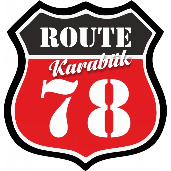 78 Karabük Sticker 10x10 cmRenkli Sticker