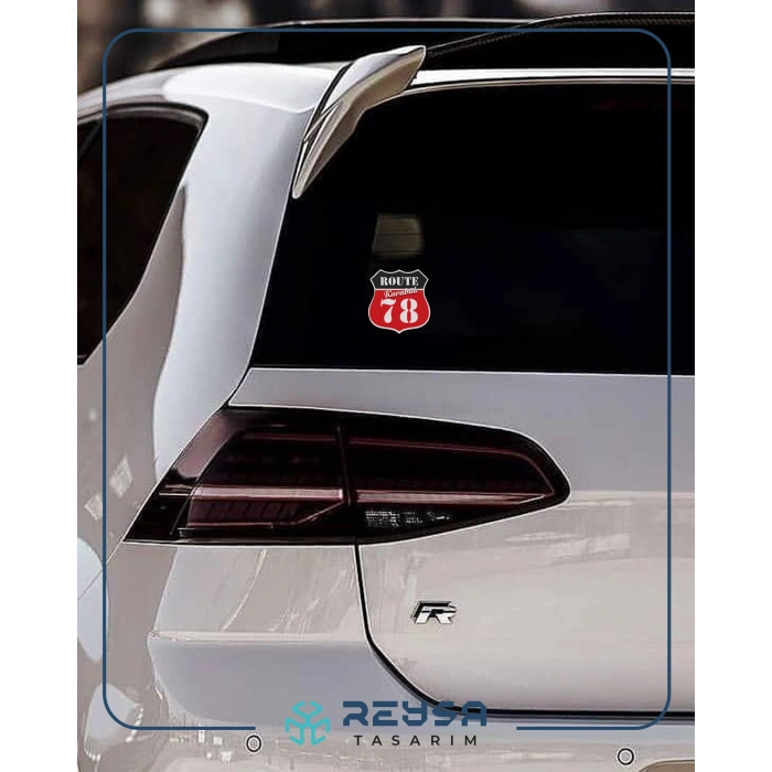 78 Karabük Sticker 10x10 cmRenkli Sticker