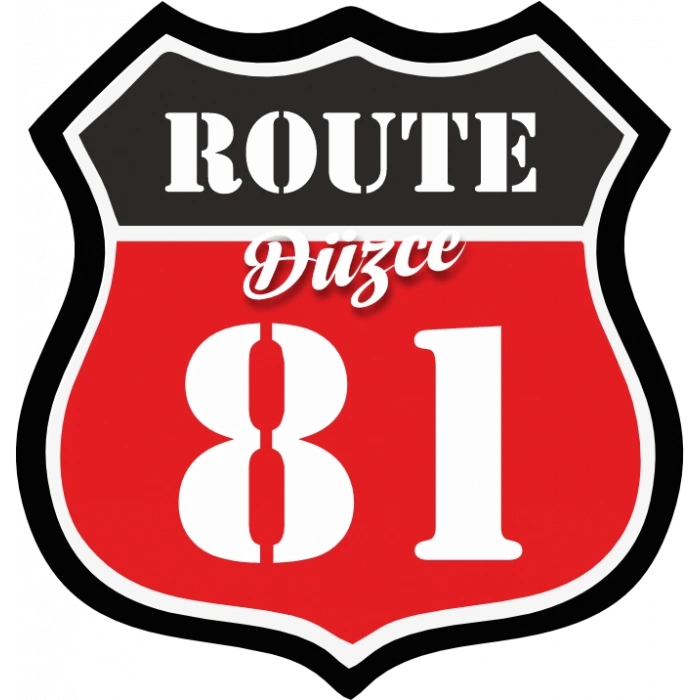 81 Düzce Sticker 10x10 cmRenkli Sticker