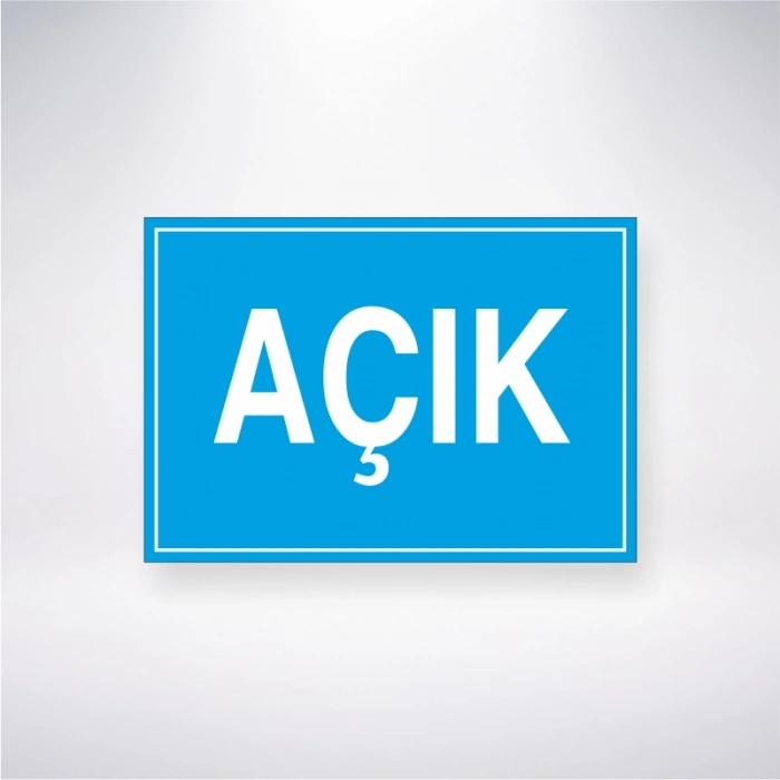Açık Sticker 20X28 Cm