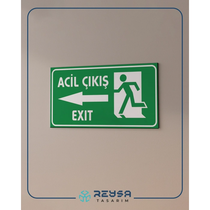Acil Çıkış Sticker 20X28 Cm