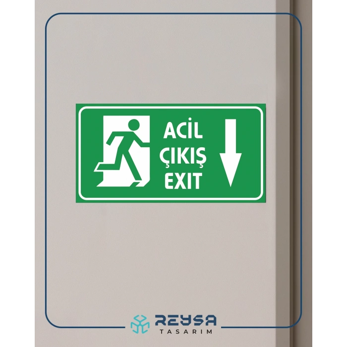 Acil Çıkış Sticker 20X28 Cm