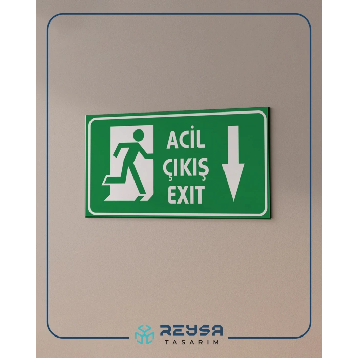 Acil Çıkış Sticker 20X28 Cm