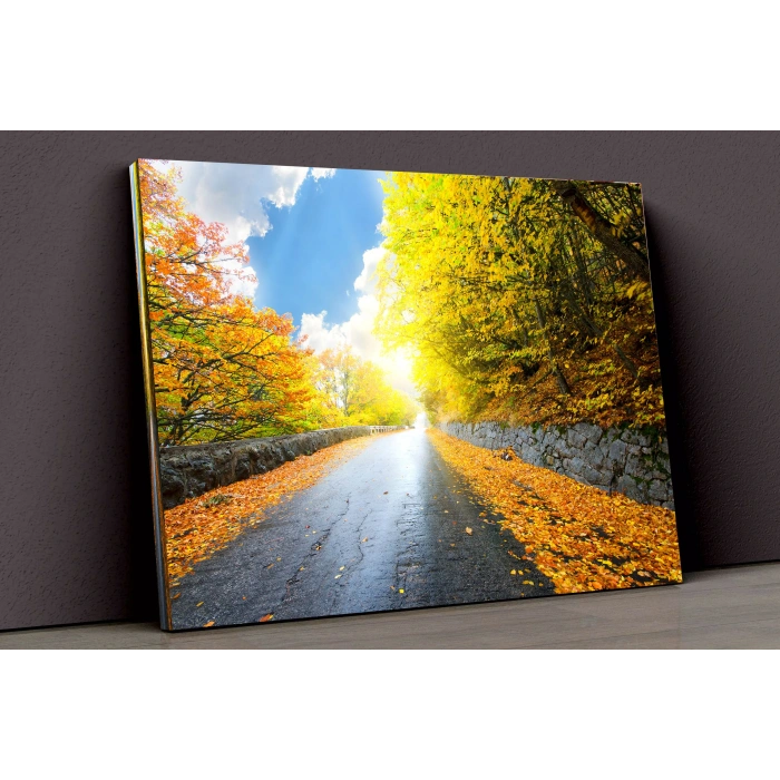 Ağaçlar Ve Sonbahar Kanvas