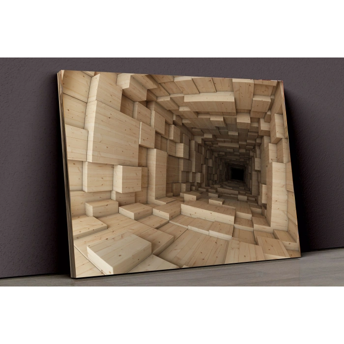 Ahşap Bloklar Tünel