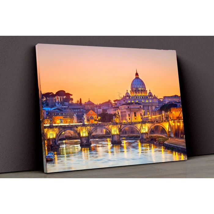 Akşam Ve Şehir Kanvas