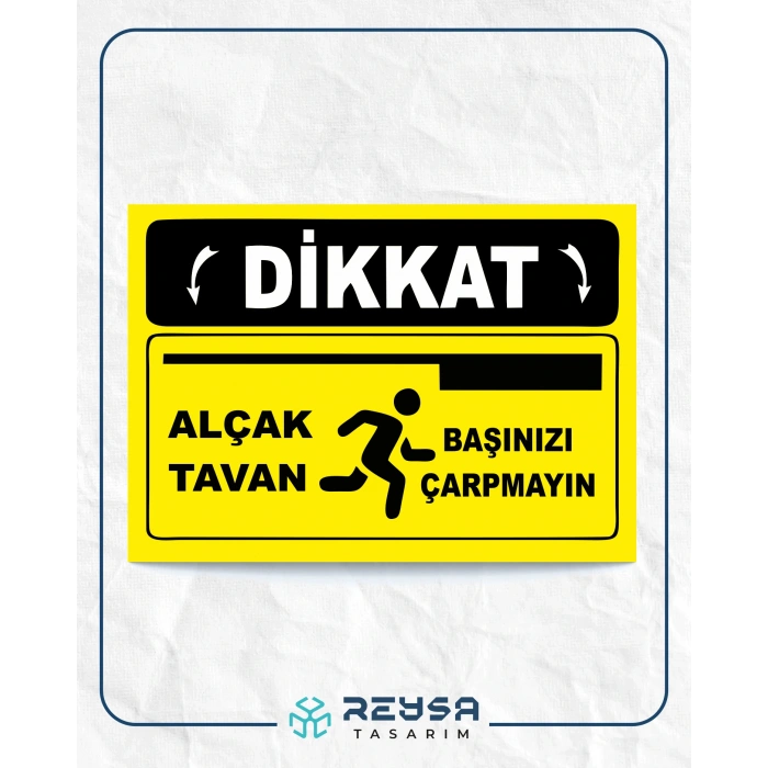 Alçak Tavan 21x29 Arkası Yapışkanlı Sticker 20X28 Cm
