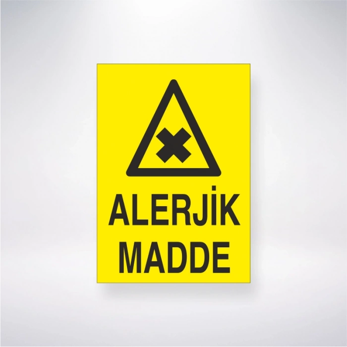 Alerjik Madde Sticker 20X28 Cm