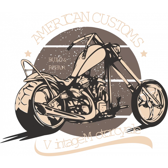 American Customs Sticker 10x10 cmRenkli Sticker
