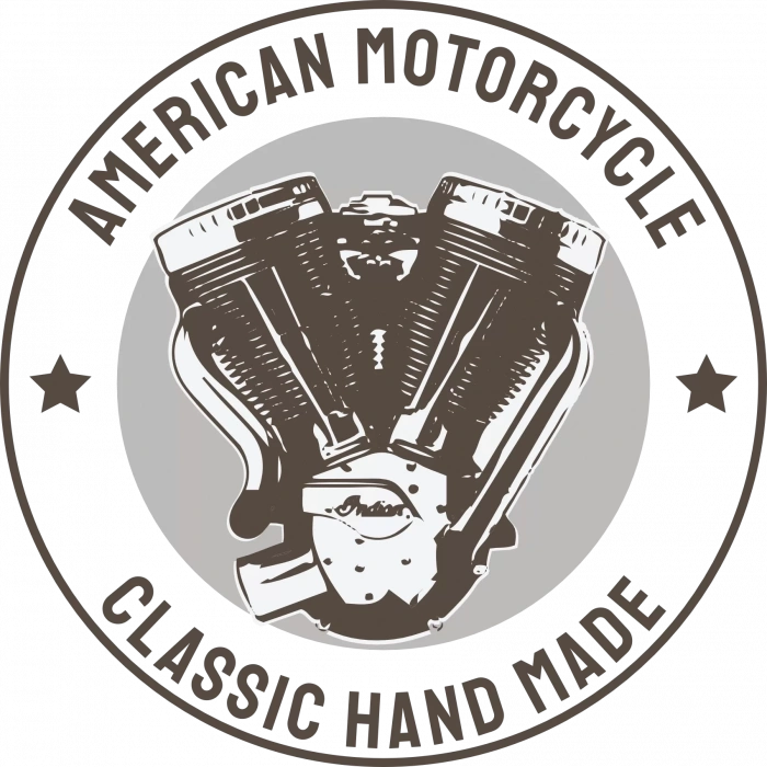 American Motorcycle Sticker 10x10 cmRenkli Sticker