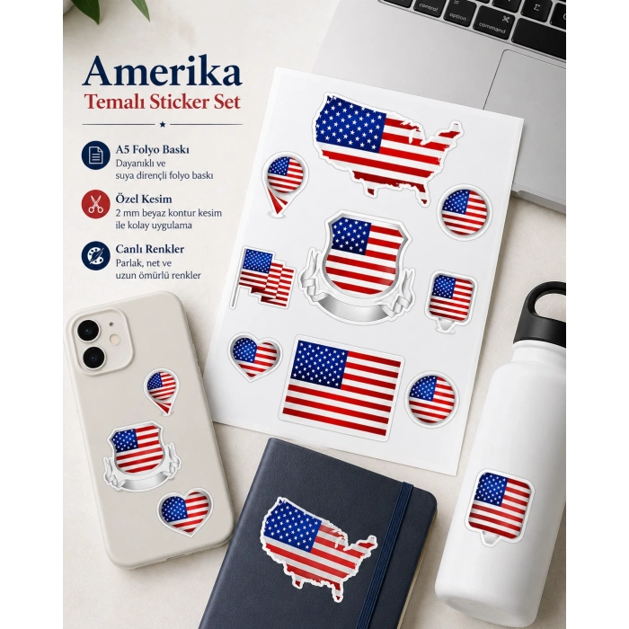 Amerika Birleşik Devletleri Sticker Set