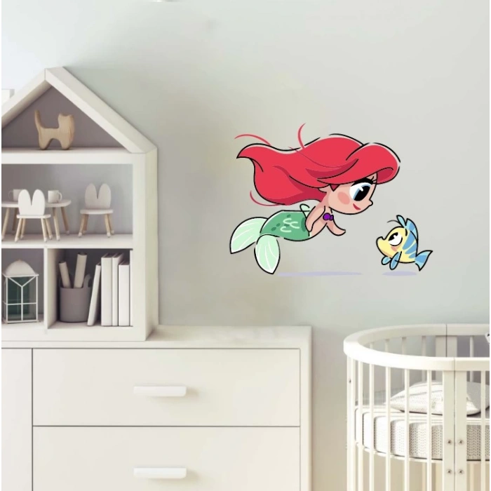 Ariel ve Flounder Masal Dünyası Stickerı