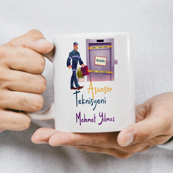 Asansör Teknisyeni İsme Özel Kupa