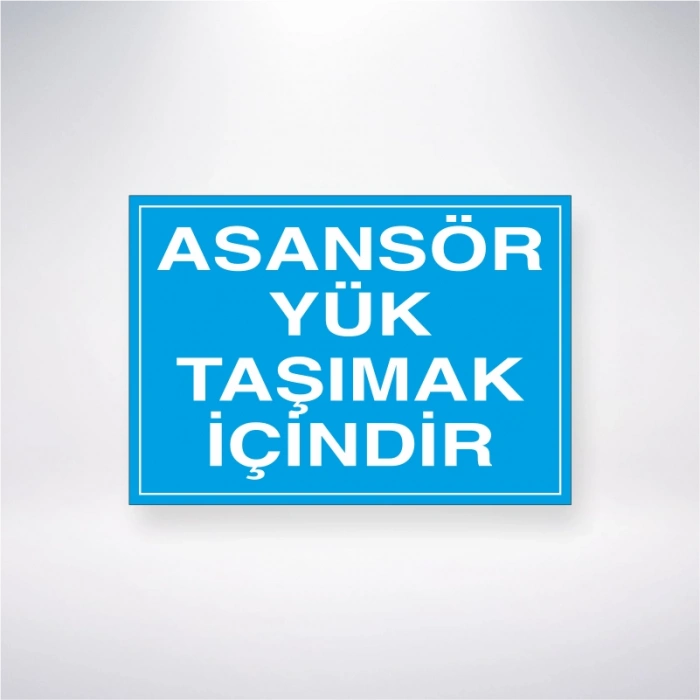 Asansör Yük Taşımak İçindir Sticker 20X28 Cm