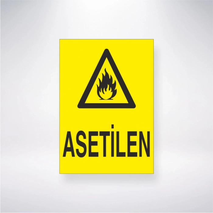Asetilen Sticker 20X28 Cm