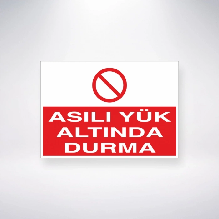Asılı Yük Altında Durma Sticker 20X28 Cm