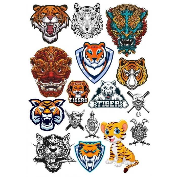 Aslan Lions Sticker Set-2 15 Parça Telefon, Tablet, Defter, Laptop Sticker