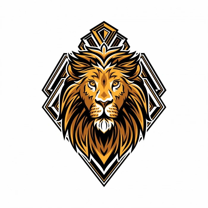 Aslan Sticker 10x10 cmRenkli Sticker