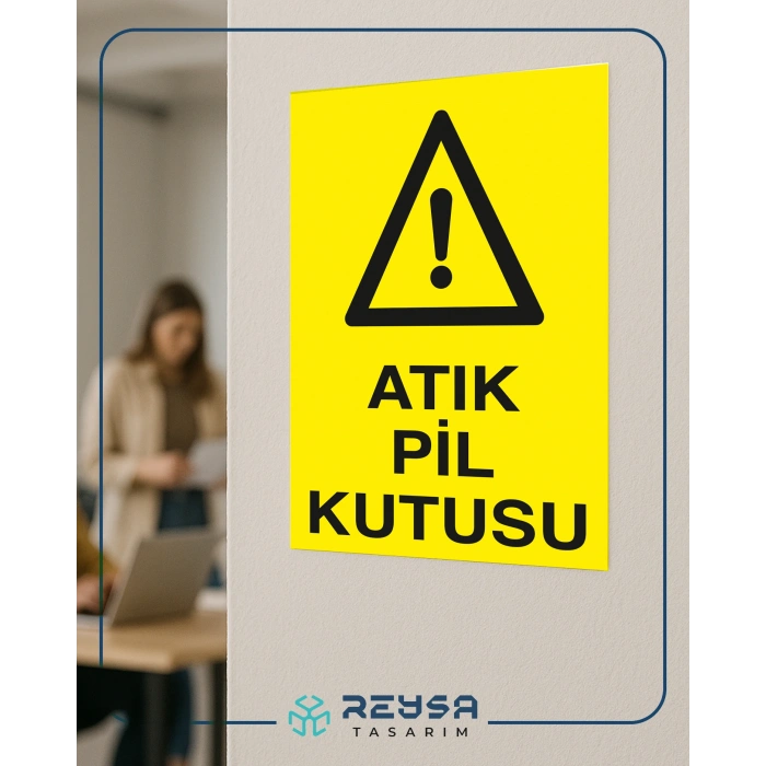 Atık Pil Kutusu Sticker 20X28 Cm