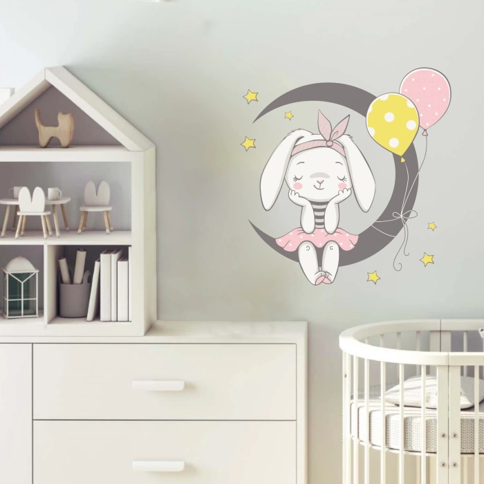 Ayda Sevimli Tavşan Sticker