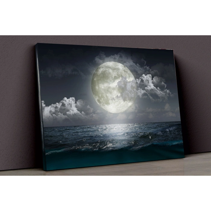 Ay Ve Deniz Kanvas