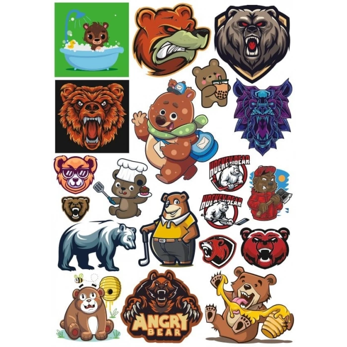 AyI Sticker Set 7 20 Parça Telefon, Tablet, Defter, Laptop Sticker