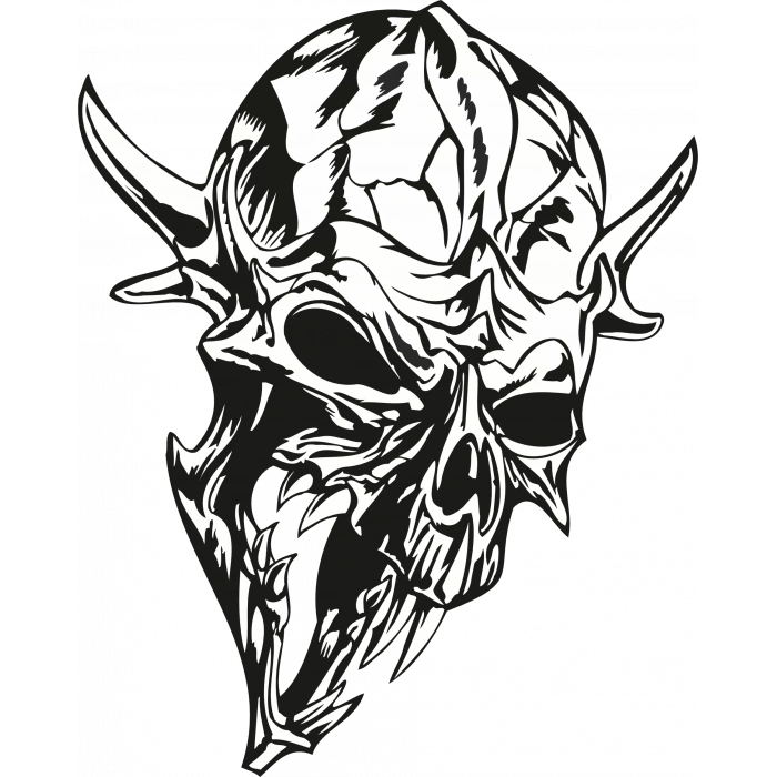 şeytan Kuruakfa Sticker 10x10 cmRenkli Sticker