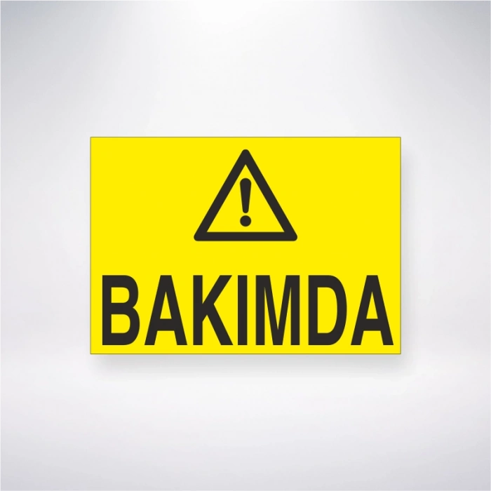 Bakımda Sticker 20X28 Cm