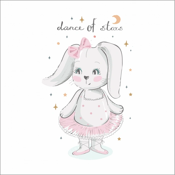 Balerin Tavşan Sticker