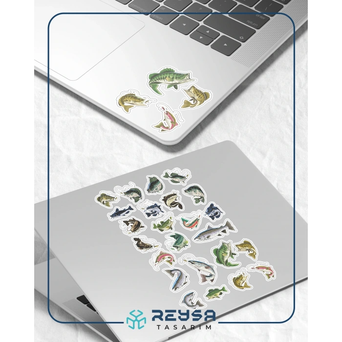 Balık ve Balıkçılık Sticker Set 3