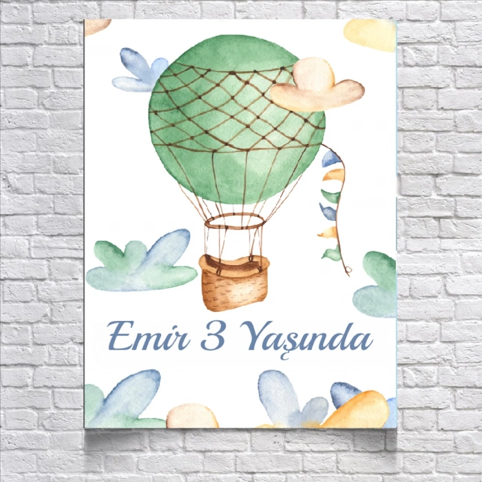 Balon Temalı Doğum Günü Afişi 35X50 cm