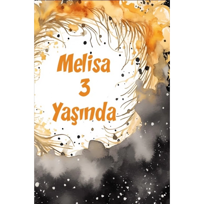 Çiçekler Temalı Doğum Günü Afişi -29 100X150 cm