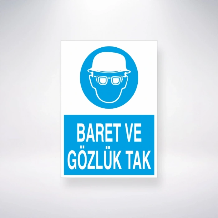 Baret ve Gözlük Tak Sticker 20X28 Cm